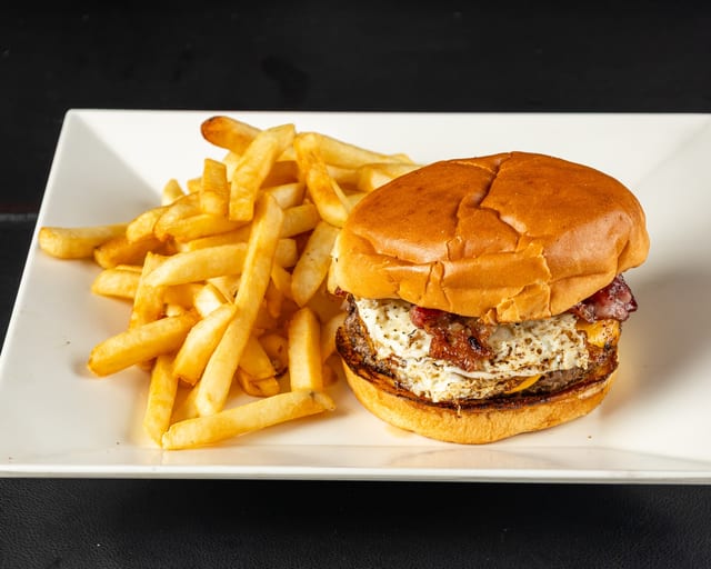 Egg Bacon Cheeseburger.